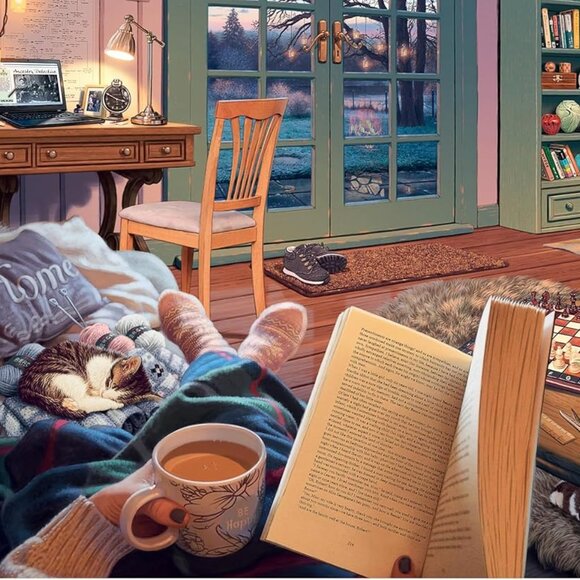 New sealed Ravensburger 500 pcs Large Format Puzzle-Cozy Retreat - Picture 6 of 13